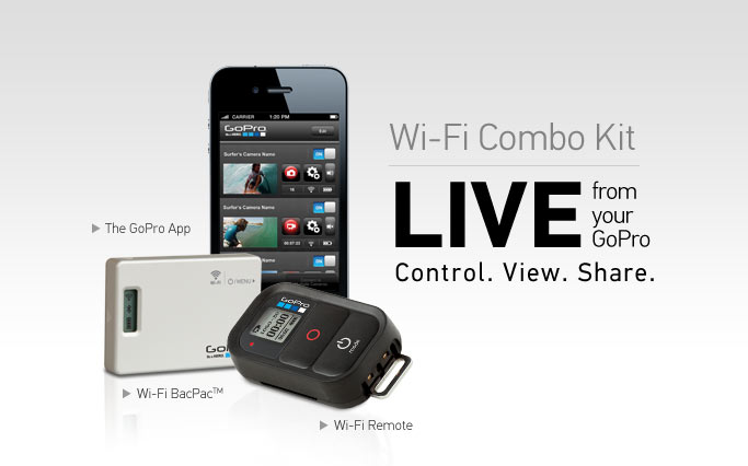 Wi-Fi BacPac™ + Wi-Fi Remote Combo Kit