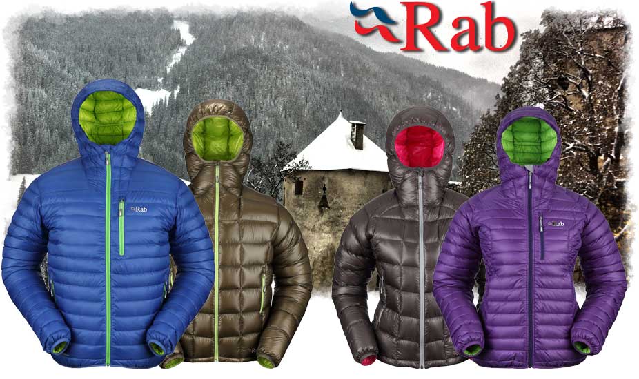 Nuova Collezione piumini Rab 2013