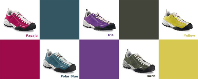 Scarpe Mojito Colore Papaja, Iris, Polar Blue, Birch, Yellow