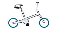 Bicicletta pieghevole con sistema S03